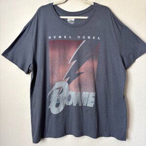 David Bowie XXXL Graphic Band T-Shirt Rebel Rebel